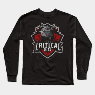 The Polyhedral Critical Hits - Battleworn Long Sleeve T-Shirt